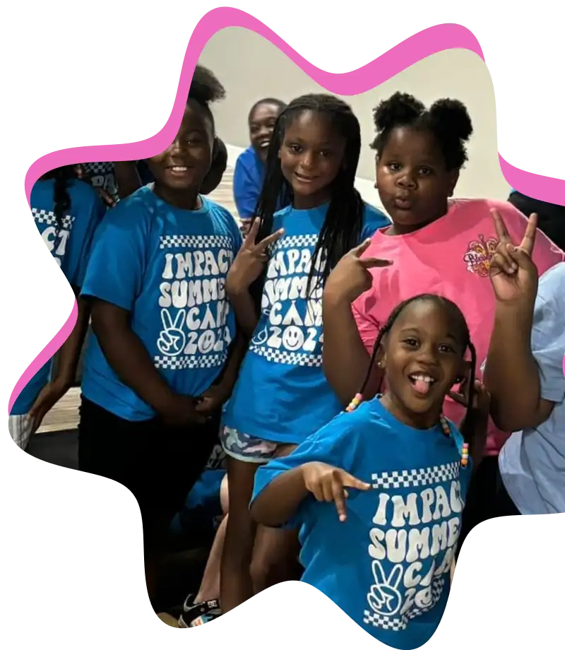 A group of smiling kids posing for the camera